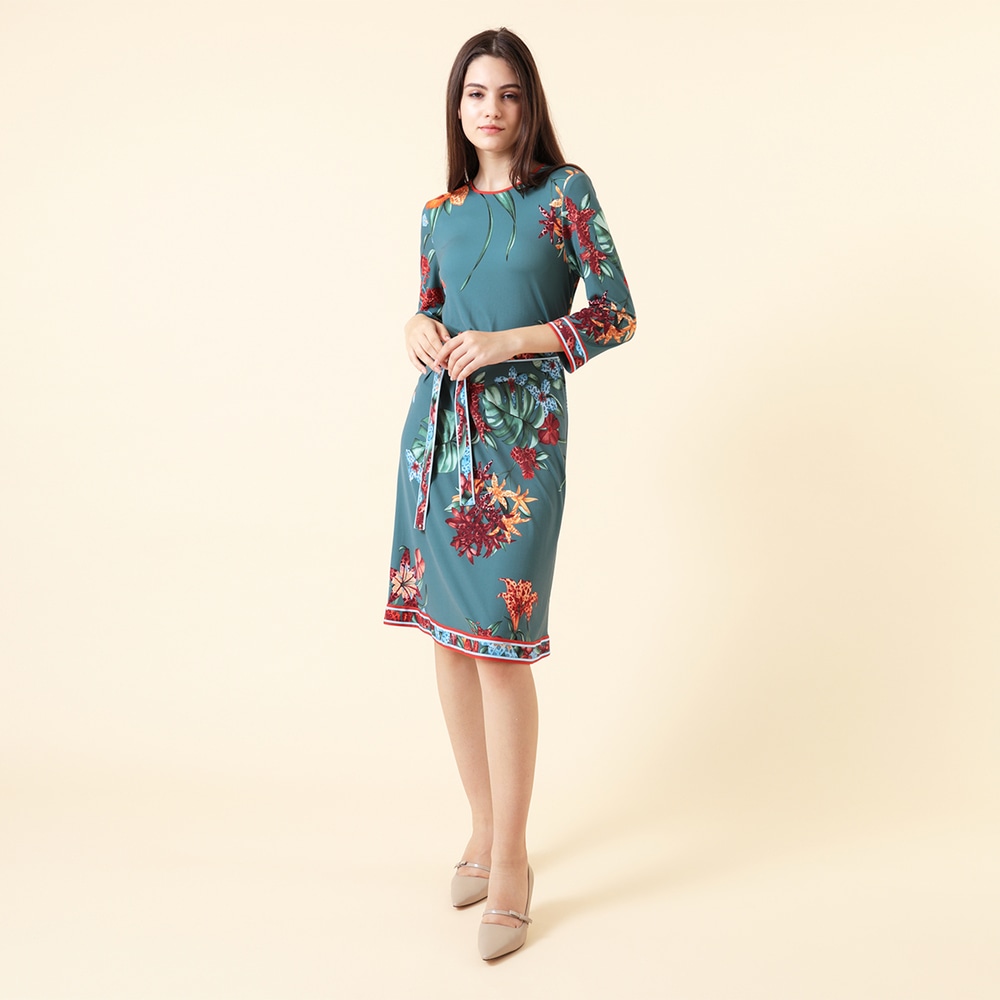 ラッピング無料 21 42 40 インポート パリ ワンピース レオナール 新品 今年 ひざ丈ワンピース Revuemusicaleoicrm Org