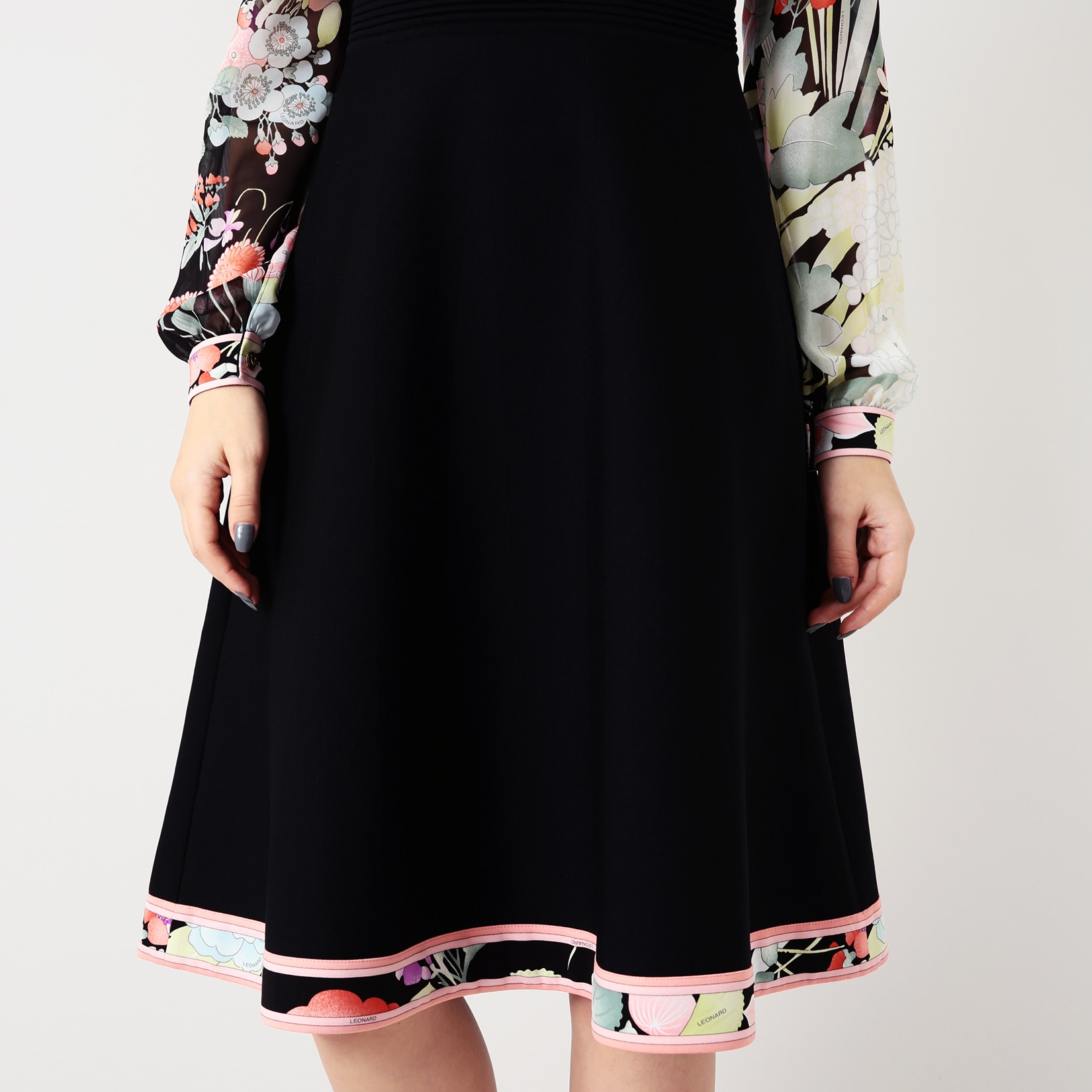 レオナール パリ ニット オンラインストア専門店 【美品】レオナールパリ PARIS/半袖ニット/花柄/インポート LEONARD ニット/セーター